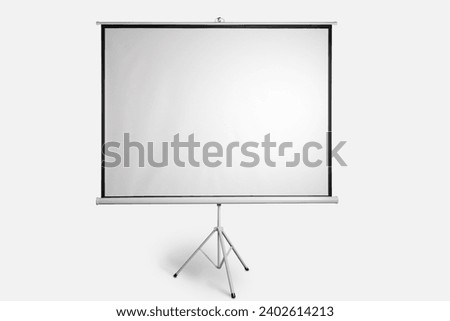 White big screen on white background