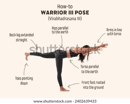 Virabhadrasana III is a powerful standing posture in yoga. 
