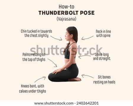 Thunderbolt Pose or Vajrasana is a yoga kneeling posture used in asana routines, pranayama, and meditation.