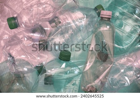 Image of empty plastic bottles with no brand lable.