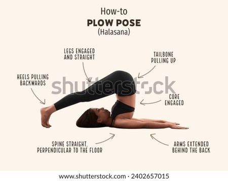 Plow Pose is an inverted yoga posture that stretches the spine and shoulders while rejuvenating the nervous system.