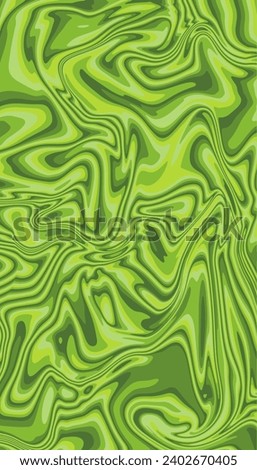 Vector illustration. Abstract wavy background in green and light green tones. Spring concept.
