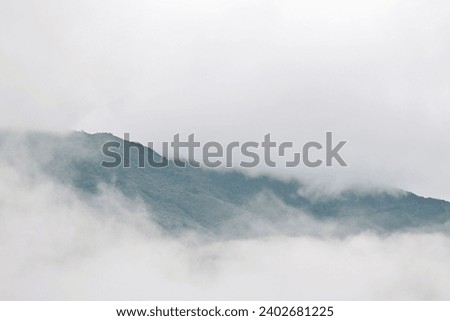 mountain and fog at Sapan village, Nan Thailand