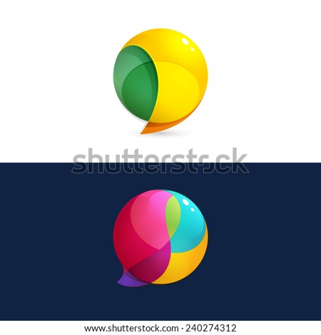 Sphere Speech Bubble logo 
