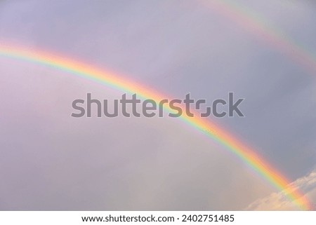 Natural colorful rainbow in the sky