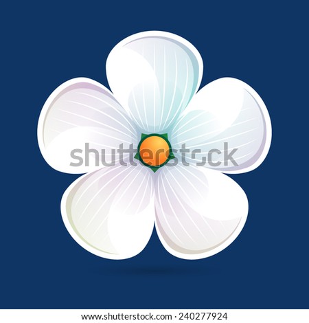 Abstract flower icon, logo 