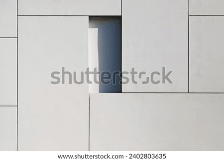 White building exterior, minimal geometric architecture, minimalist abstract wall