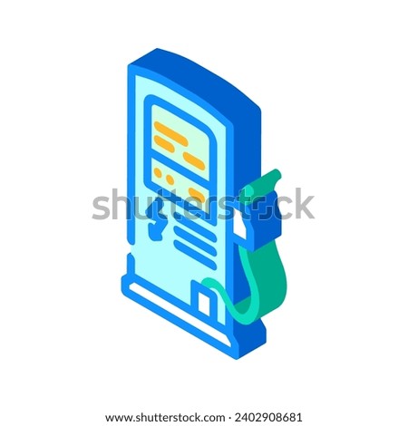 charging station energy isometric icon vector. charging station energy sign. isolated symbol illustration