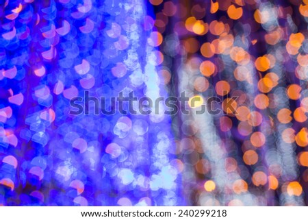 blue  with white and yellow  bokeh