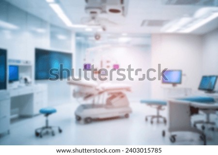 Blurring the Background in a Medical Precision Modern Operating Room in a Contemporary Office Interior Royalty-Free Stock Photo #2403015785