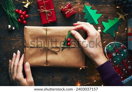 Christmas gifts abstract photography background