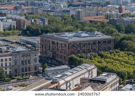A picture of the Martin-Gropius-Bau building as seen from above.