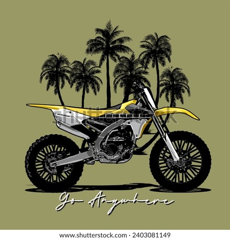 
dirt bike vector template for graphic design 
