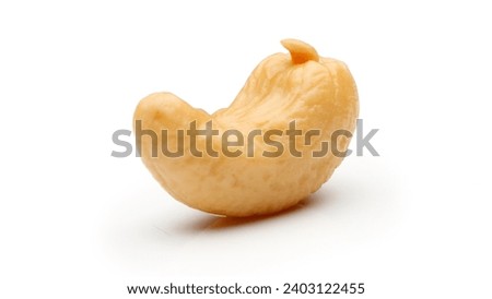 Delicious Cashew Nuts Isolated. Healthy, Organic Snack with Nutty, Gourmet Flavor. Culinary Ingredient Royalty-Free Stock Photo #2403122455