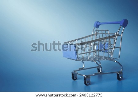 shopping cart miniature . Resolution and high quality beautiful photo