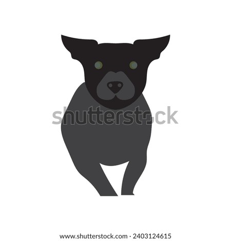 vector illustration graphic good dog animal logo and symbol for petshop,etc
