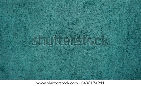 turquoise green textured carpet for mosque. Background, copy space