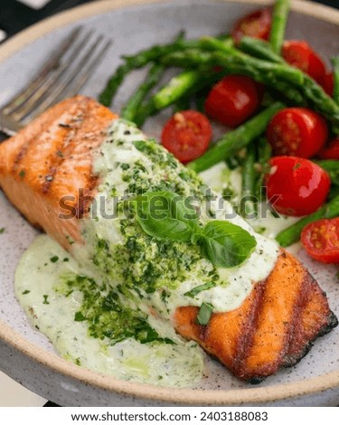 Internationally renowned and visually appealing cuisine Royalty-Free Stock Photo #2403188083