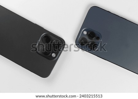 black modern smartphone with camera loss on white background
iPhone 15 Pro max Black Titanium dynamic island