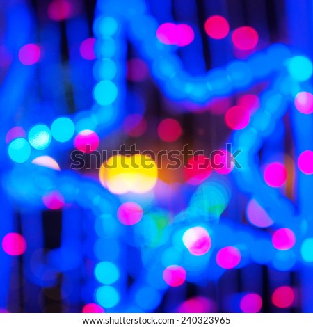 Colorful bokeh light as background  
