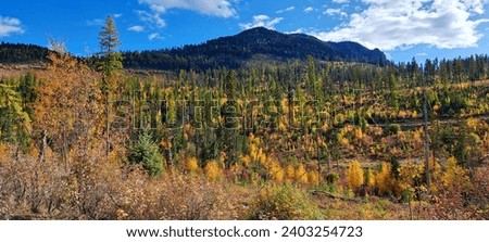 Lussier Peak, East Kootenay, British Columbia, Canada Royalty-Free Stock Photo #2403254723