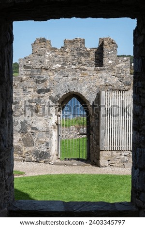 Gate at Doe Castle County Donegal Ireland