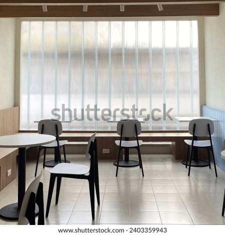 cafe interior Layout in a loft style in dark colors open space interior view of various coffee Welcome open coffee shop background
