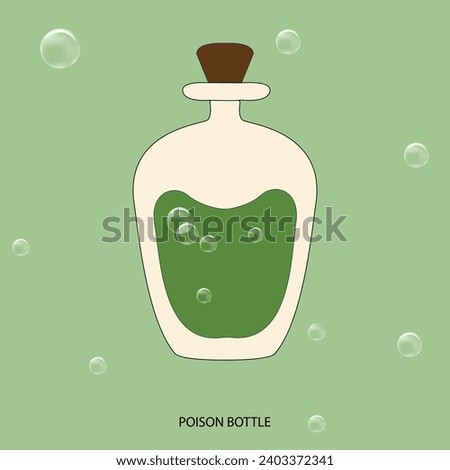 Vector illustration poison asset editable template 