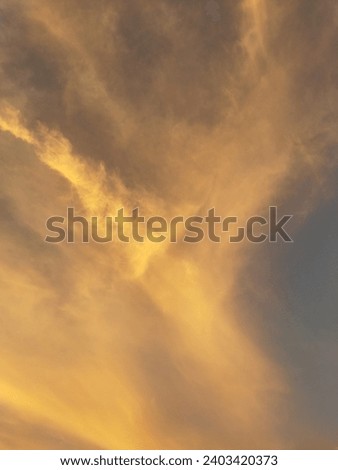 Sunrise with amazing cloud photo