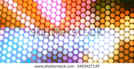 Abstract blurred circle lights panel background. Holiday decorations. Pattern for design.