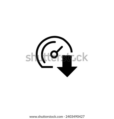 Download speed line icon vector
