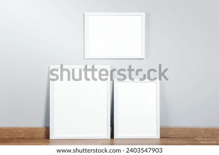 A image of frames mock up table