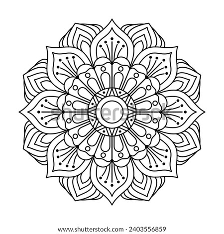 Original Black and White Mandala the Coexistence Design