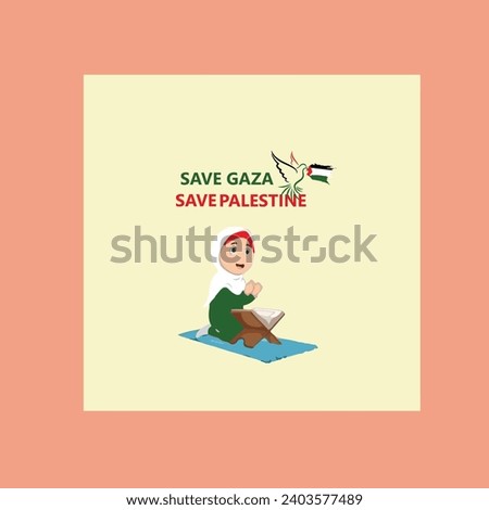 Save Gaza Save Palestine vectors