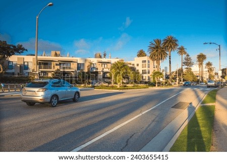 Amazing City Street View, Los Angeles, Santa Monica, California, USA