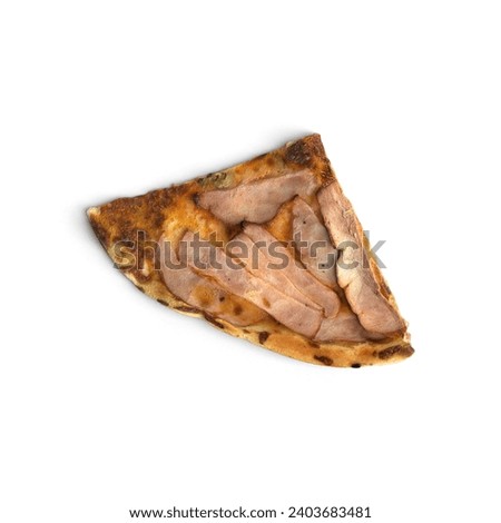 Pizza sliced isolated on white background transparent vagetable round corner