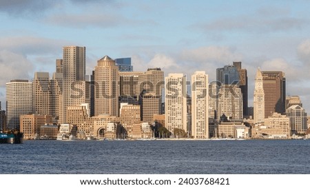 Skyline, Skyscraper, Boston Main Channel, Boston, Massachusetts, USA