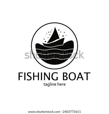 fisherman logo design. sport fishing