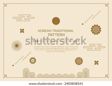 A Modern Korean Geometry Pattern Background Royalty-Free Stock Photo #2403838541