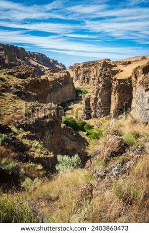 Overlook at Succor Creek State Natural Area, Oregon Royalty-Free Stock Photo #2403860473