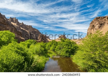 The Succor Creek at Succor Creek State Natural Area in Oregon Royalty-Free Stock Photo #2403860493