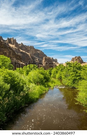 The Succor Creek at Succor Creek State Natural Area in Oregon Royalty-Free Stock Photo #2403860497