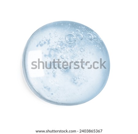 Serum on white background, top view. Skin care product Royalty-Free Stock Photo #2403865367