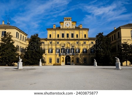 exterior of the historic Royal Palace,Parma Italy