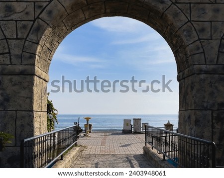 Old ruins by the sea in Alanya, Antalya Royalty-Free Stock Photo #2403948061