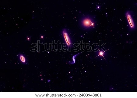 Beautiful space background. Elements of this image furnished by NASA. High quality photo