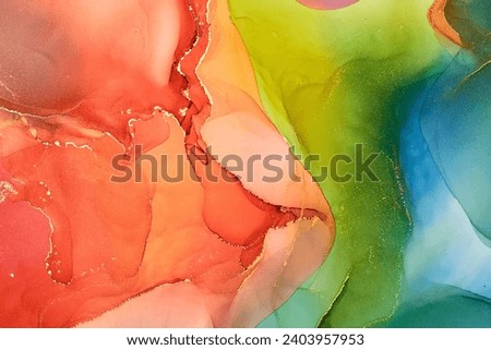 Abstract clouds. Modern futuristic pattern marble translucent colors texture.. Multicolor dynamic background mixing liquid paints art. Royalty-Free Stock Photo #2403957953