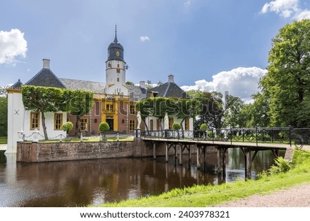 Estate and mansion Fraeylemaborg in Slochteren municipality Midden-Groningen in Groningen province in The Netherlands Royalty-Free Stock Photo #2403978321