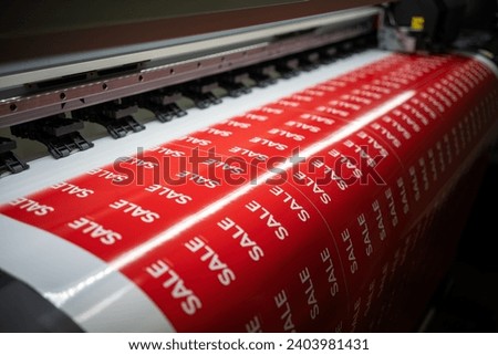 Printing on self-adhesive film.Offset printing in a printing house on a printer.Production of advertising calendars