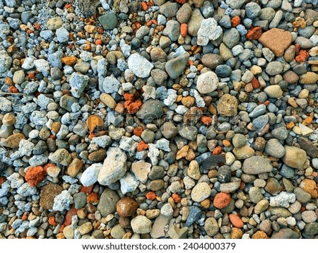 background of a collection of different types of rocks